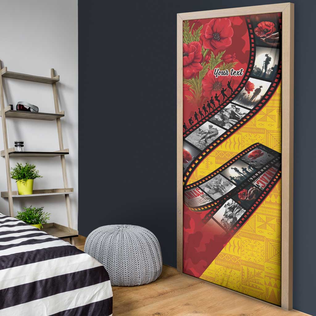 Personalised Niue ANZAC 1915-2026 Filmstrip Door Cover Lest We Forget 25 April LT9 - Polynesian Pride