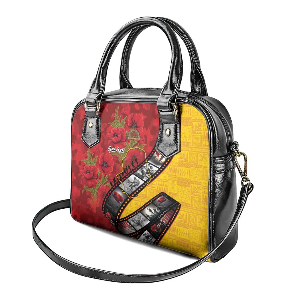 Personalised Niue ANZAC 1915-2026 Filmstrip Shoulder Handbag Lest We Forget 25 April