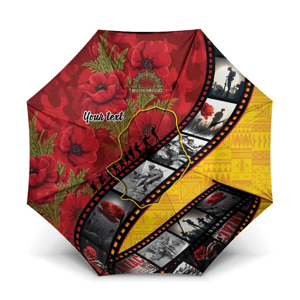 Personalised Niue ANZAC 1915-2026 Filmstrip Umbrella Lest We Forget 25 April