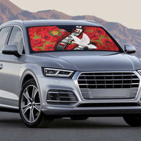 Personalised Tonga ANZAC 1915-2026 Filmstrip Auto Sun Shade Lest We Forget 25 April LT9 - Polynesian Pride