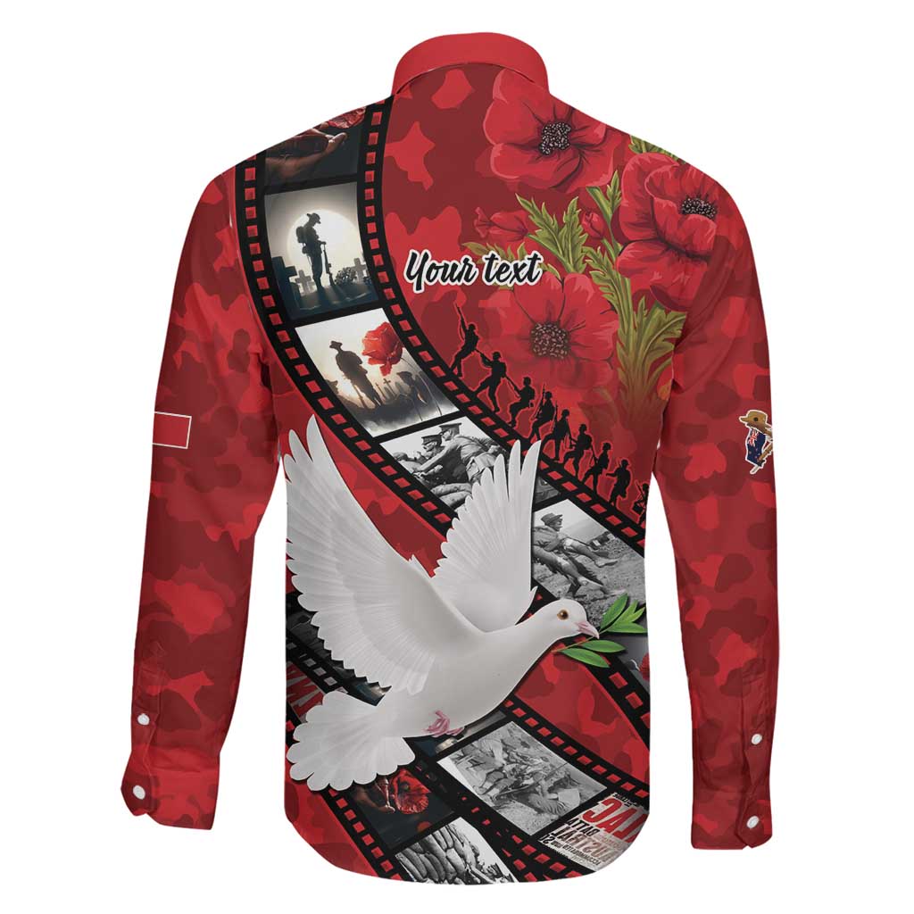 Personalised Tonga ANZAC 1915-2026 Filmstrip Family Matching Summer Maxi Dress and Hawaiian Shirt Lest We Forget 25 April LT9 - Polynesian Pride