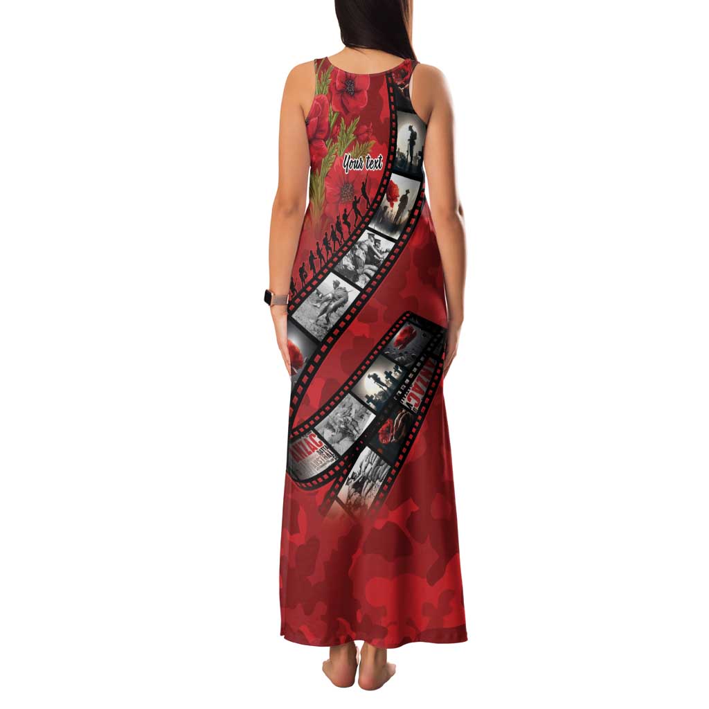 Personalised Tonga ANZAC 1915-2026 Filmstrip Family Matching Tank Maxi Dress and Hawaiian Shirt Lest We Forget 25 April LT9 - Polynesian Pride