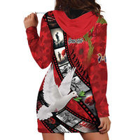 Personalised Tonga ANZAC 1915-2026 Filmstrip Hoodie Dress Lest We Forget 25 April LT9 - Polynesian Pride