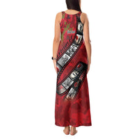 Personalised Tonga ANZAC 1915-2026 Filmstrip Tank Maxi Dress Lest We Forget 25 April