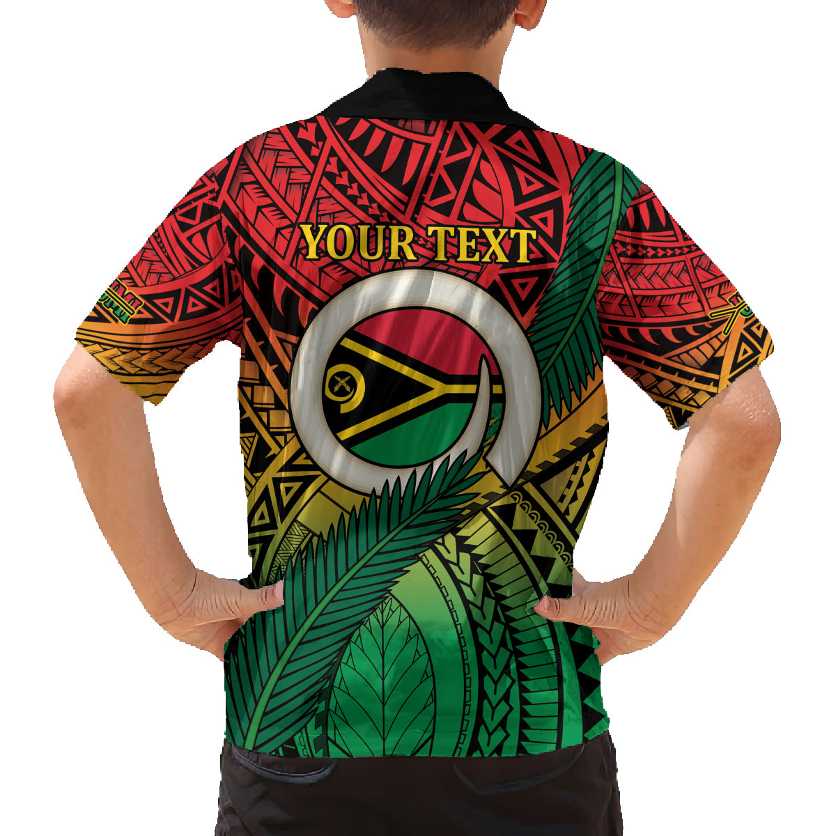 Personalised Vanuatu Yumi 44th Indipendens Dei Family Matching Off Shoulder Maxi Dress and Hawaiian Shirt Vanuatuan Broad Tusk with Polynesian Tribal LT9 - Polynesian Pride