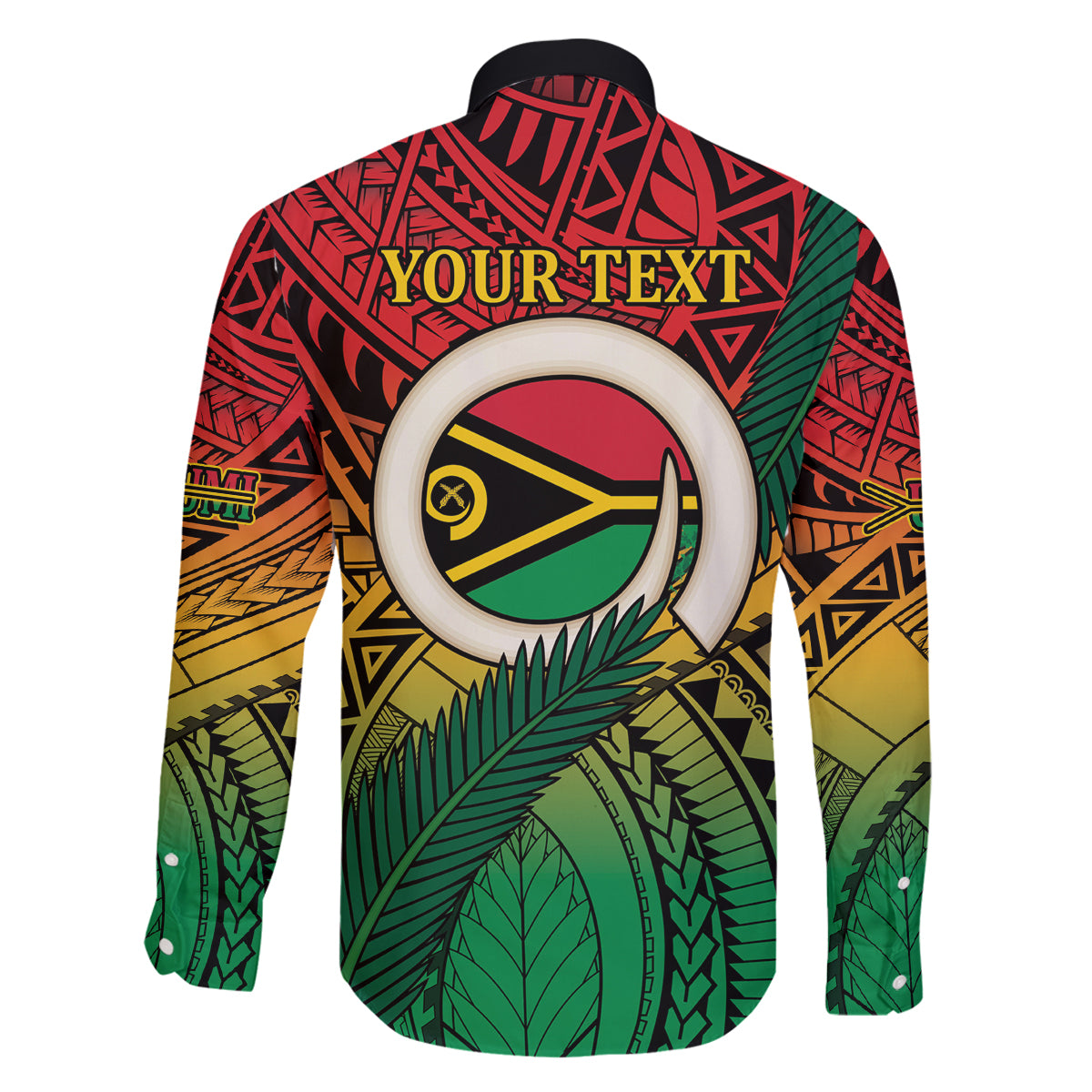 Personalised Vanuatu Yumi 44th Indipendens Dei Family Matching Puletasi and Hawaiian Shirt Vanuatuan Broad Tusk with Polynesian Tribal LT9 - Polynesian Pride