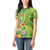 Polynesian Tribal Flower Tattoo Women Polo Shirt Special Lime Green Vibe