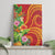 Polynesian Tribal Flower Tattoo Canvas Wall Art Special Vermilion Vibe