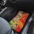 Polynesian Tribal Flower Tattoo Car Mats Special Vermilion Vibe