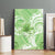 Polynesian Hibiscus Flower Tribal Canvas Wall Art Lime Green Color