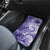 Polynesian Hibiscus Flower Tribal Car Mats Violet Color