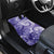 Polynesian Hibiscus Flower Tribal Car Mats Violet Color