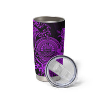 Purple Polynesian Tahiti Island Tumbler Cup The Wave of Water LT9 - Polynesian Pride