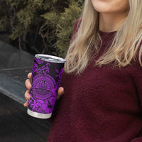 Purple Polynesian Tahiti Island Tumbler Cup The Wave of Water LT9 - Polynesian Pride