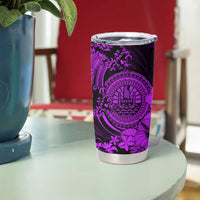 Purple Polynesian Tahiti Island Tumbler Cup The Wave of Water LT9 - Polynesian Pride