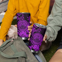 Purple Polynesian Tahiti Island Tumbler Cup The Wave of Water LT9 - Polynesian Pride