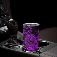Purple Polynesian Tahiti Island Tumbler Cup The Wave of Water LT9 - Polynesian Pride