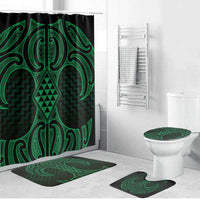 Kakariki Maori Ta Moko Poutama Art Bathroom Set - Polynesian Pride
