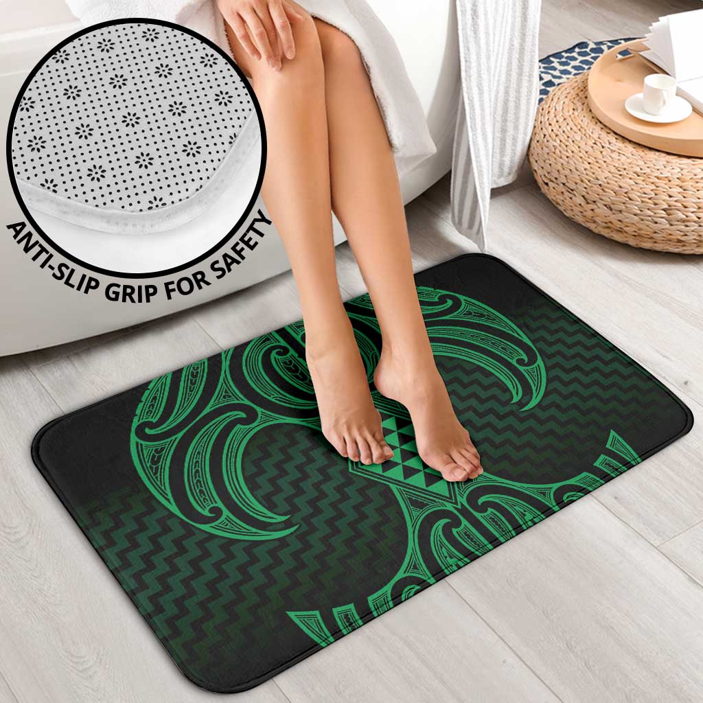 Kakariki Maori Ta Moko Poutama Art Bathroom Set - Polynesian Pride