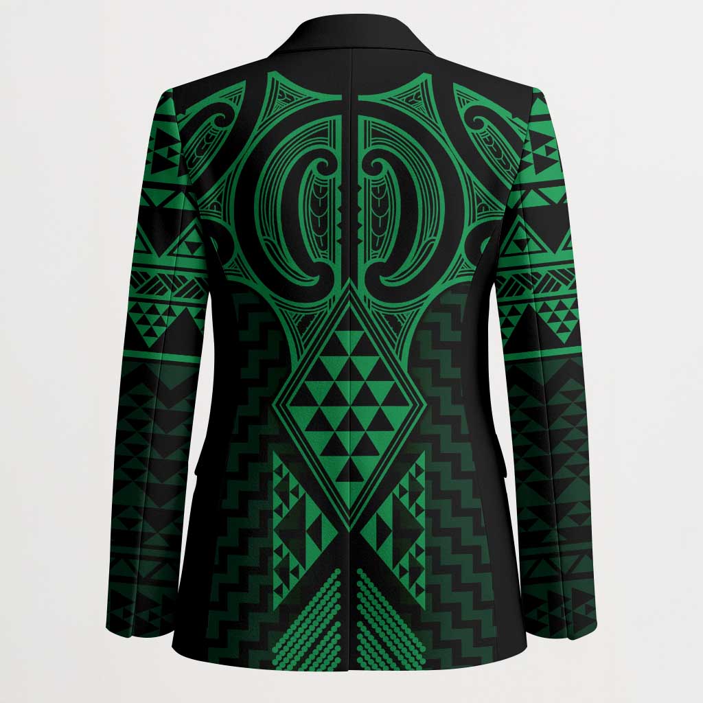 Kakariki Maori Ta Moko Poutama Art Blazer LT9 - Polynesian Pride