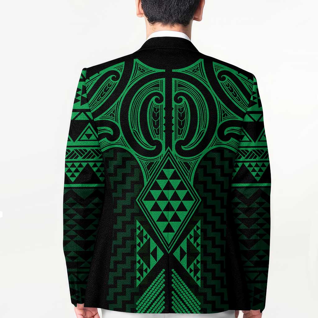 Kakariki Maori Ta Moko Poutama Art Blazer LT9 - Polynesian Pride