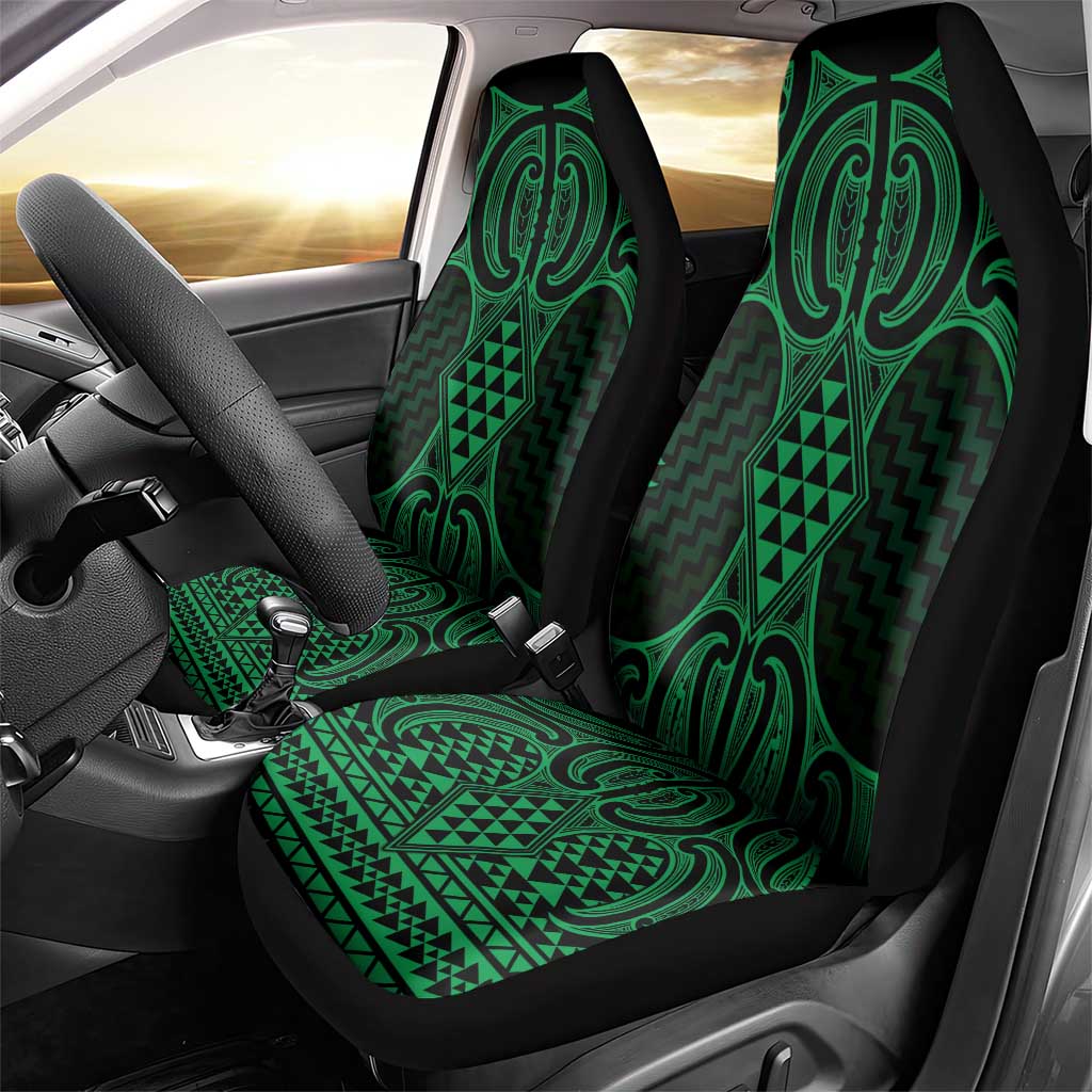 Kakariki Maori Ta Moko Poutama Art Car Seat Cover