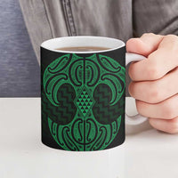 Kakariki Maori Ta Moko Poutama Art Ceramic Mug - Polynesian Pride