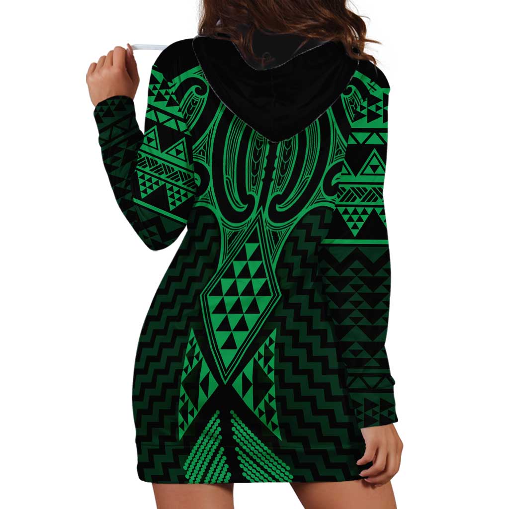 Kakariki Maori Ta Moko Poutama Art Hoodie Dress