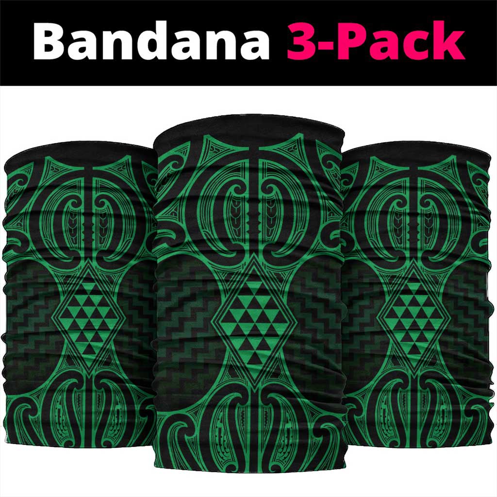 Kakariki Maori Ta Moko Poutama Art Neck Gaiter - Polynesian Pride