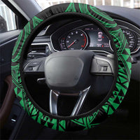 Kakariki Maori Ta Moko Poutama Art Steering Wheel Cover