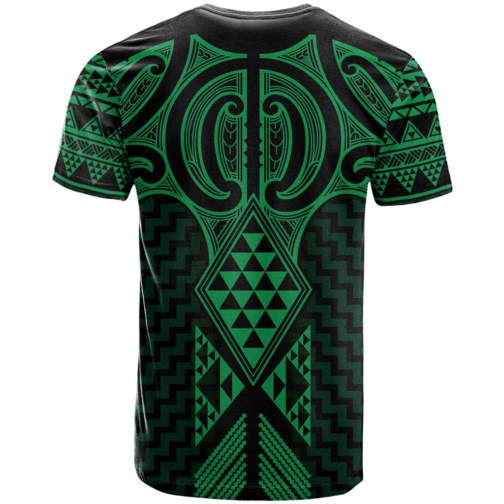 Kakariki Maori Ta Moko Poutama Art T Shirt LT9 - Polynesian Pride