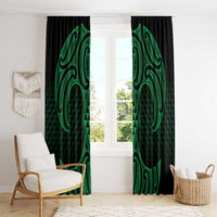 Kakariki Maori Ta Moko Poutama Art Window Curtain LT9 - Polynesian Pride