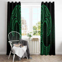 Kakariki Maori Ta Moko Poutama Art Window Curtain LT9 - Polynesian Pride