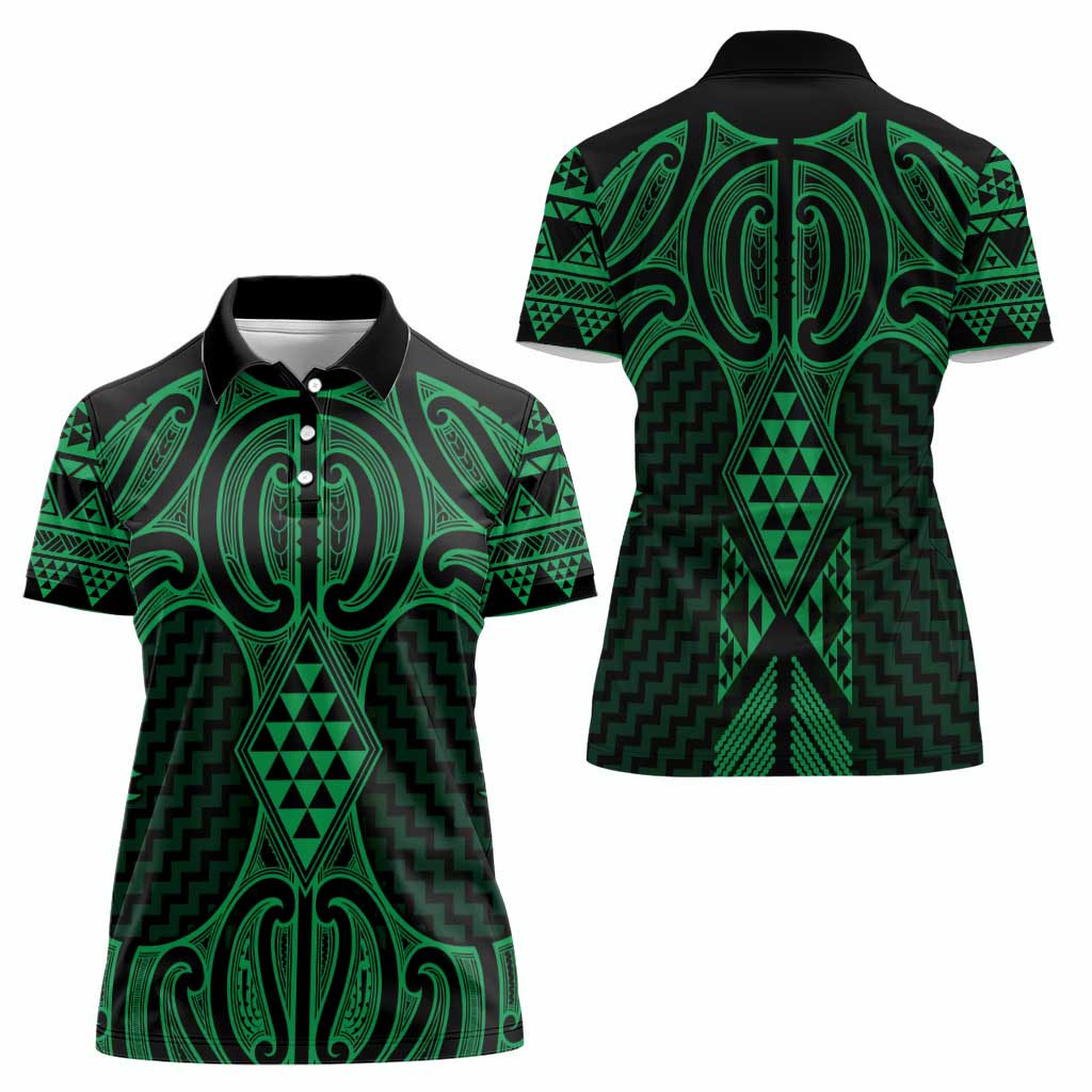 Kakariki Maori Ta Moko Poutama Art Women Polo Shirt