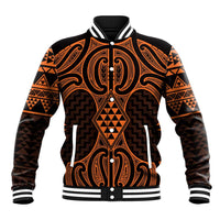 Karaka Maori Ta Moko Poutama Art Baseball Jacket LT9 Unisex Gold - Polynesian Pride