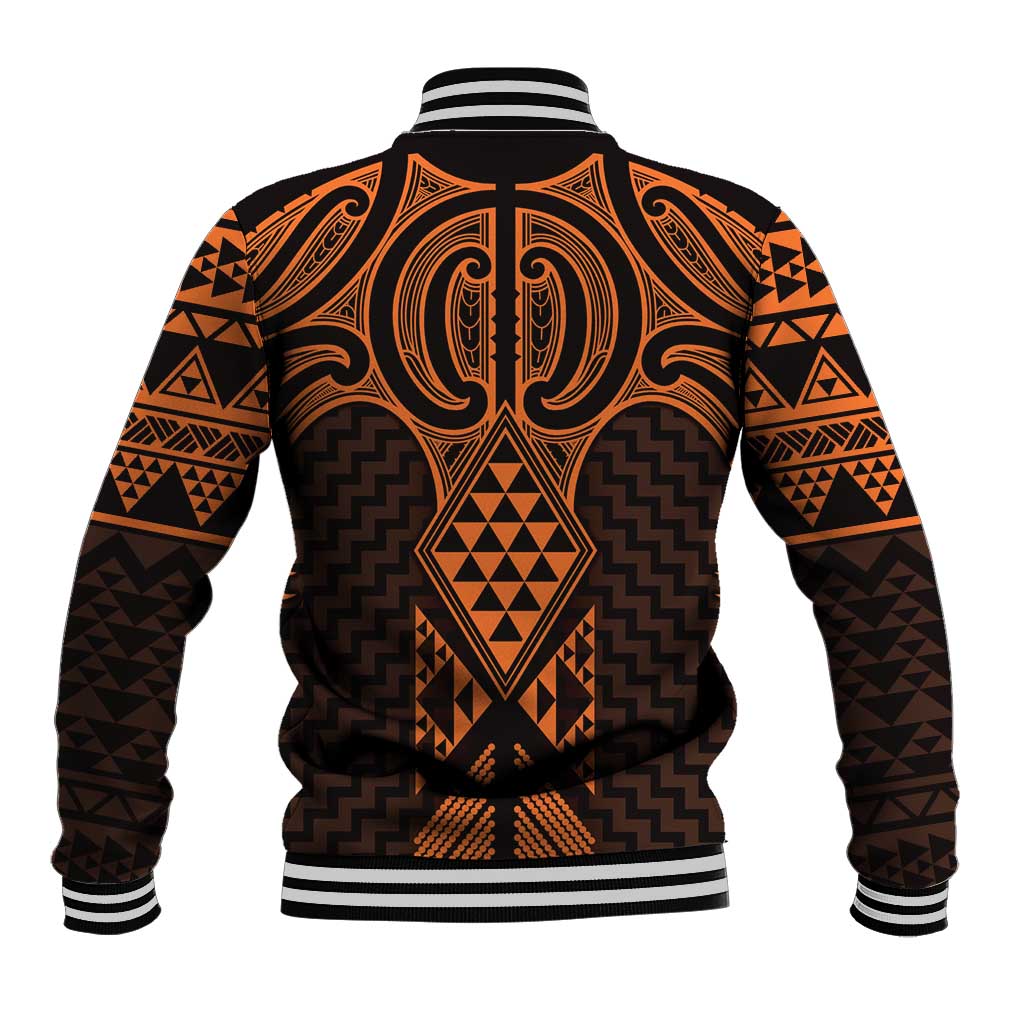 Karaka Maori Ta Moko Poutama Art Baseball Jacket LT9 - Polynesian Pride