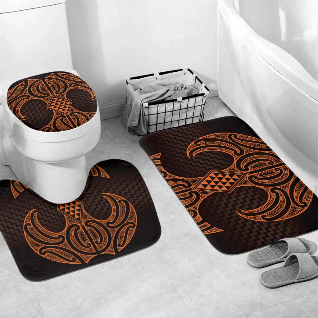 Karaka Maori Ta Moko Poutama Art Bathroom Set - Polynesian Pride