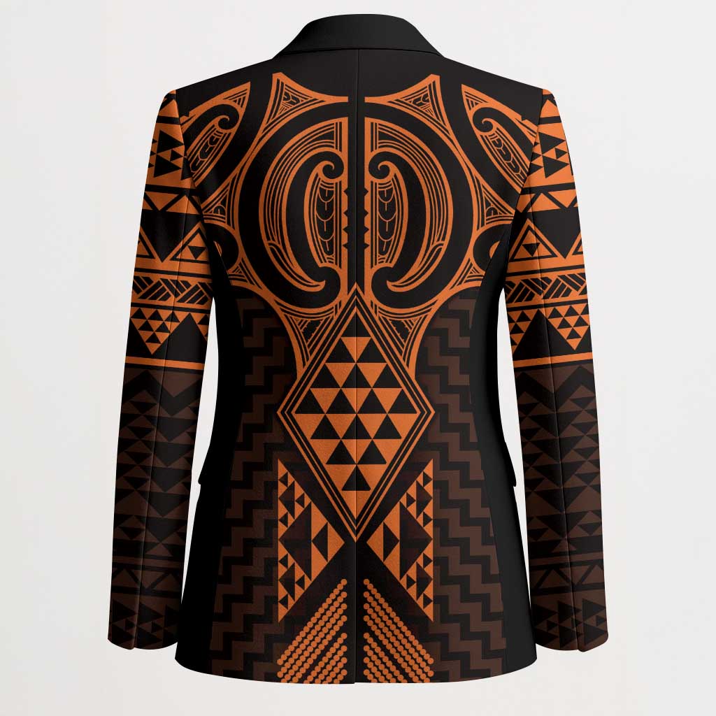 Karaka Maori Ta Moko Poutama Art Blazer LT9 - Polynesian Pride