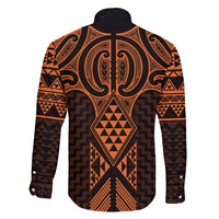 Karaka Maori Ta Moko Poutama Art Family Matching Long Sleeve Bodycon Dress and Hawaiian Shirt LT9 - Polynesian Pride