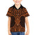 Karaka Maori Ta Moko Poutama Art Family Matching Off The Shoulder Long Sleeve Dress and Hawaiian Shirt