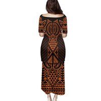Karaka Maori Ta Moko Poutama Art Family Matching Puletasi and Hawaiian Shirt LT9 - Polynesian Pride