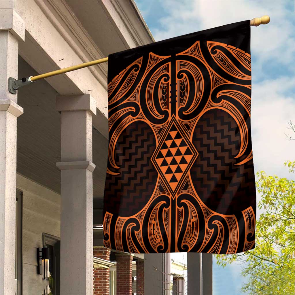 Karaka Maori Ta Moko Poutama Art Garden Flag LT9 House Flag Gold - Polynesian Pride