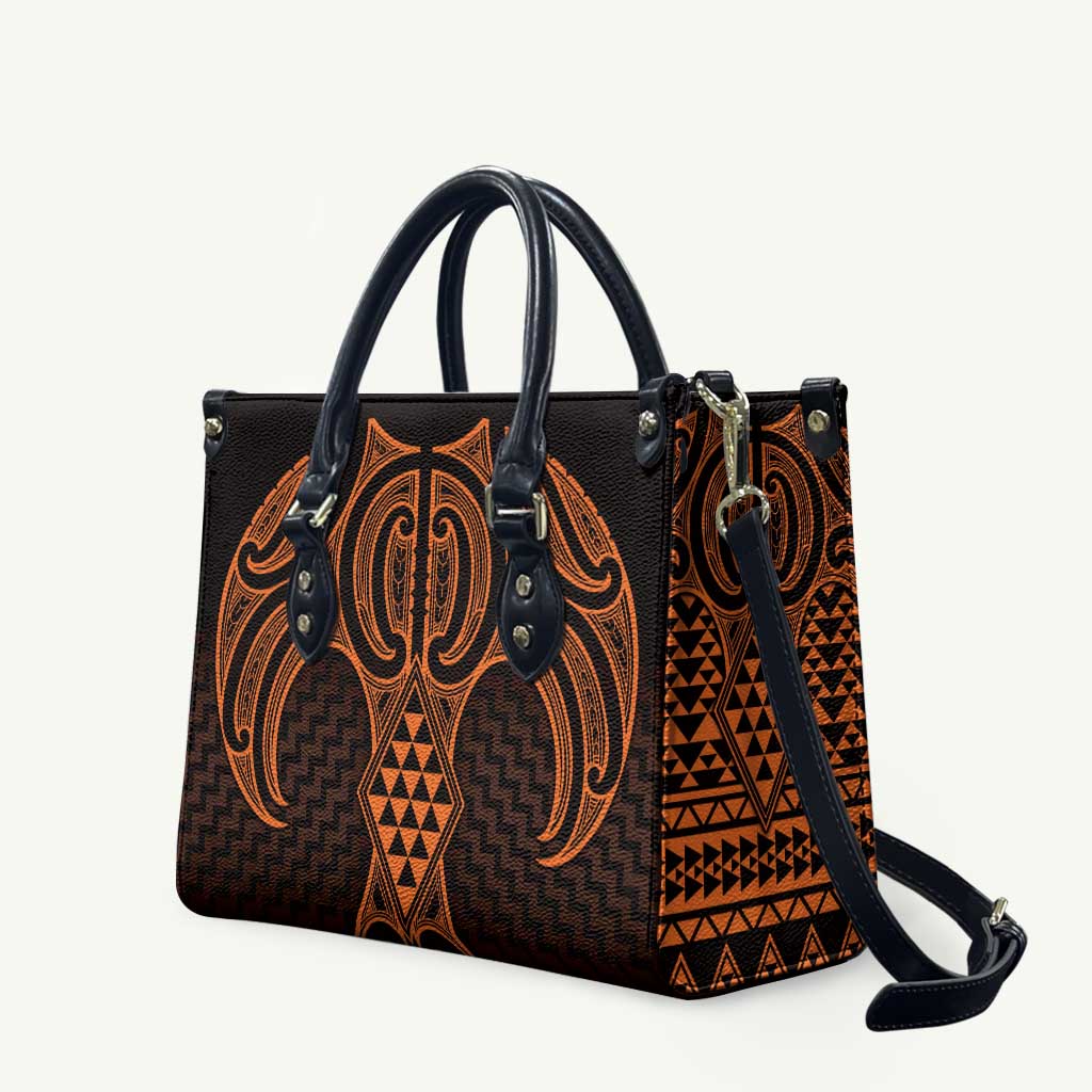 Karaka Maori Ta Moko Poutama Art Leather Bag - Polynesian Pride