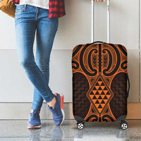 Karaka Maori Ta Moko Poutama Art Luggage Cover