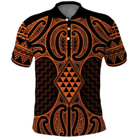 Karaka Maori Ta Moko Poutama Art Polo Shirt