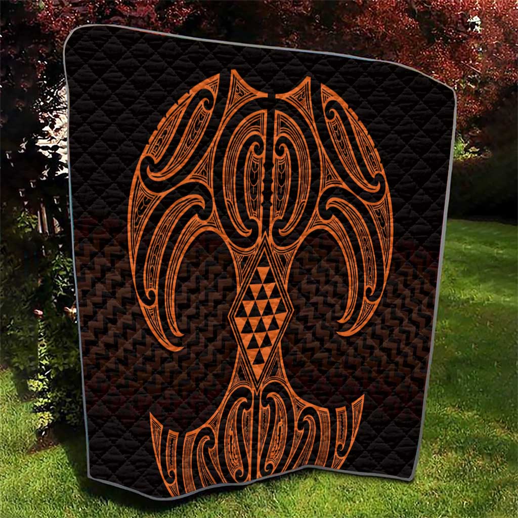 Karaka Maori Ta Moko Poutama Art Quilt LT9 - Polynesian Pride