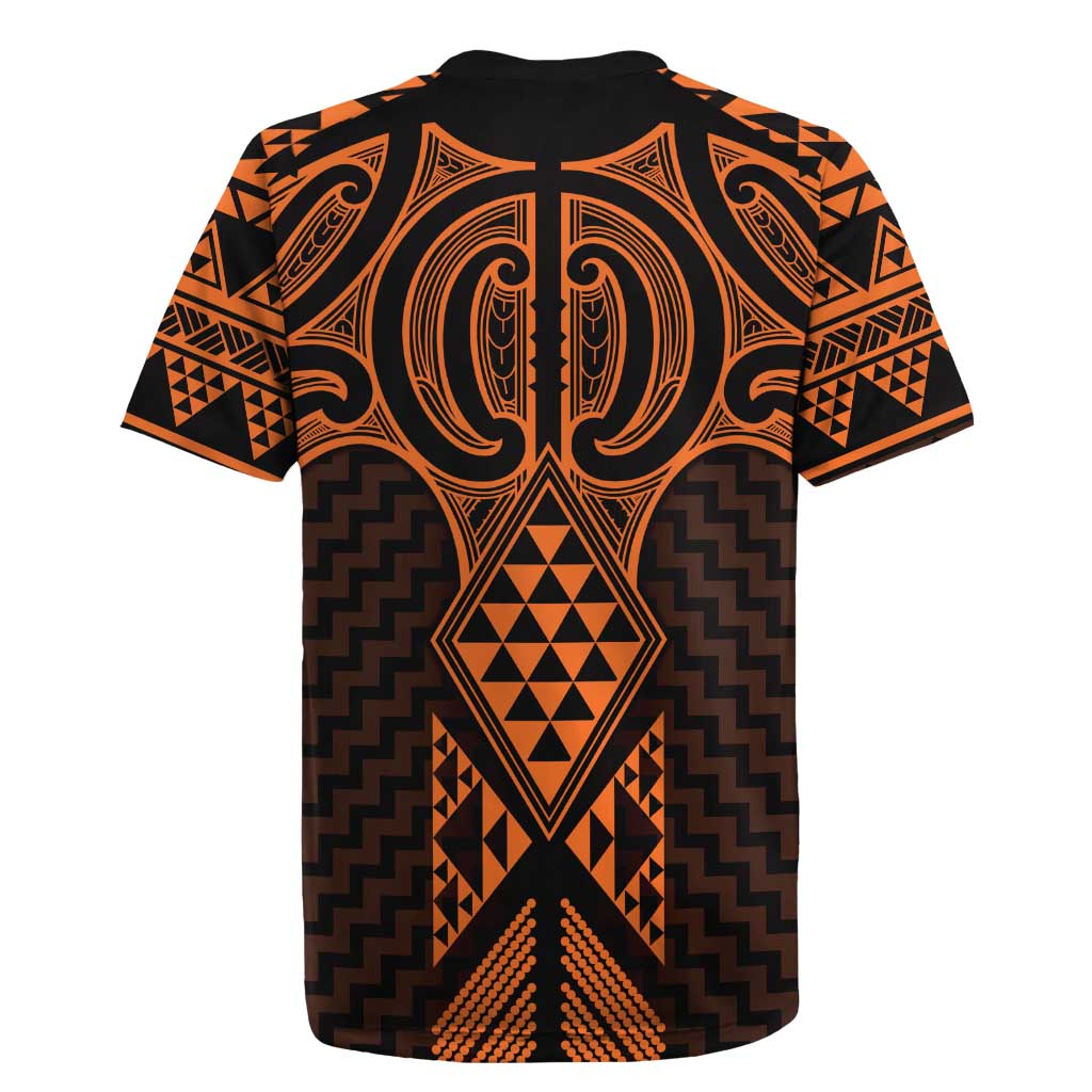 Karaka Maori Ta Moko Poutama Art Rugby Jersey LT9 - Polynesian Pride