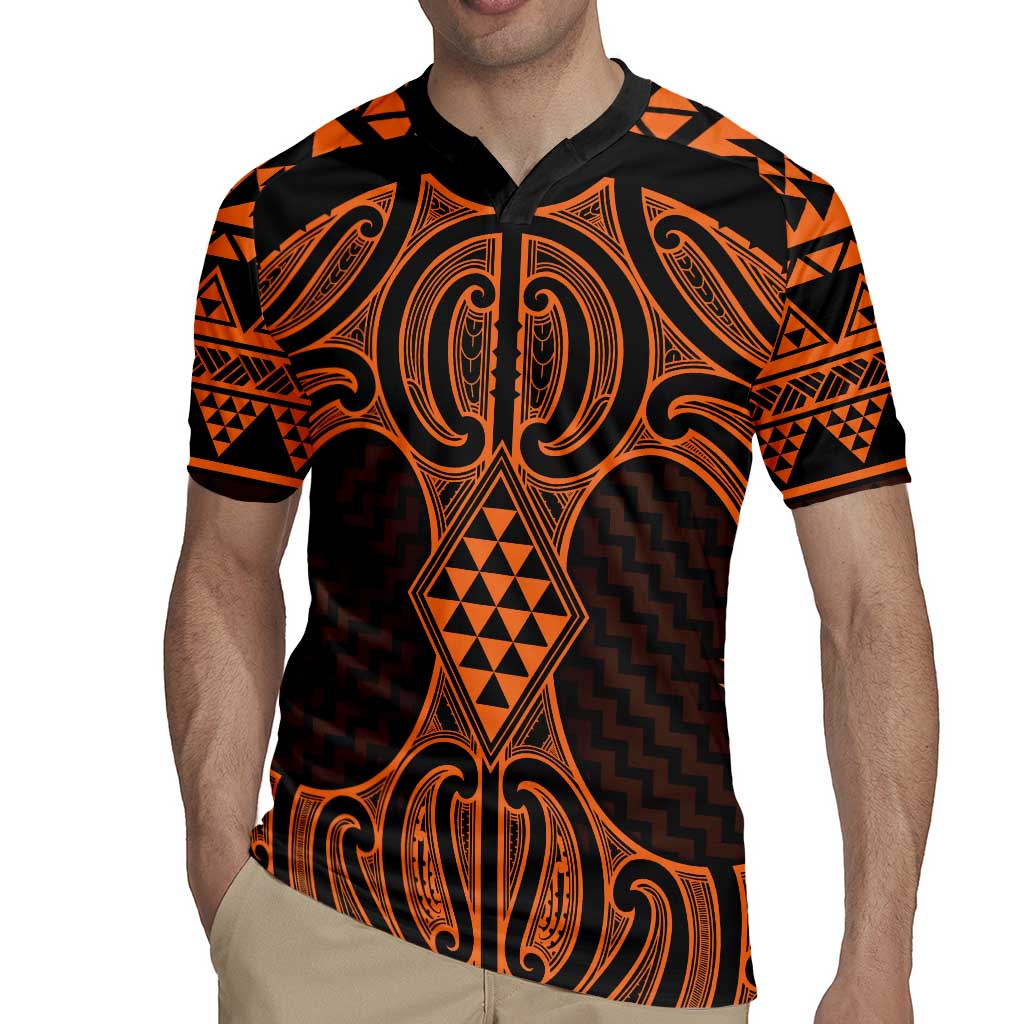 Karaka Maori Ta Moko Poutama Art Rugby Jersey LT9 - Polynesian Pride