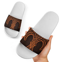 Karaka Maori Ta Moko Poutama Art Slide Sandals LT9 - Polynesian Pride