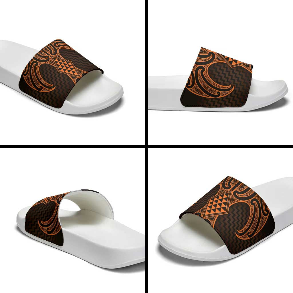 Karaka Maori Ta Moko Poutama Art Slide Sandals LT9 - Polynesian Pride
